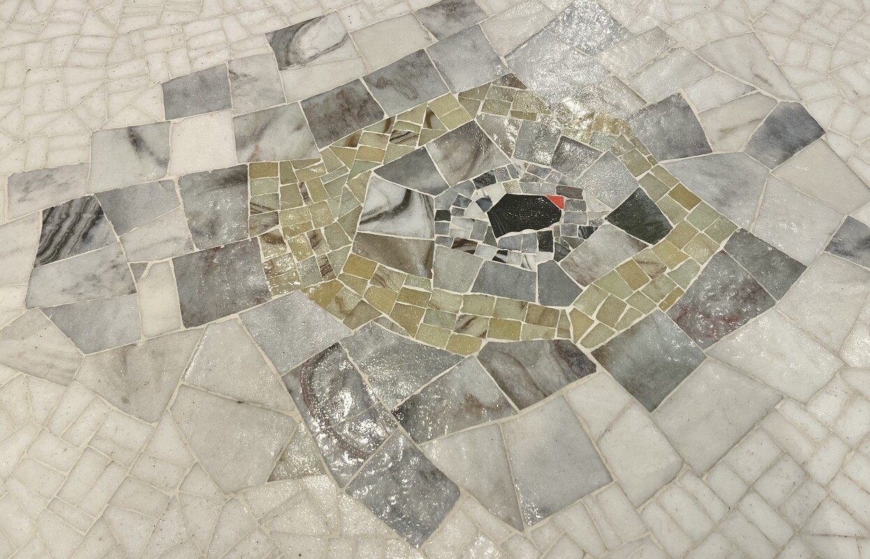 F 464 APO mosaic glass coffee table, 1970’s