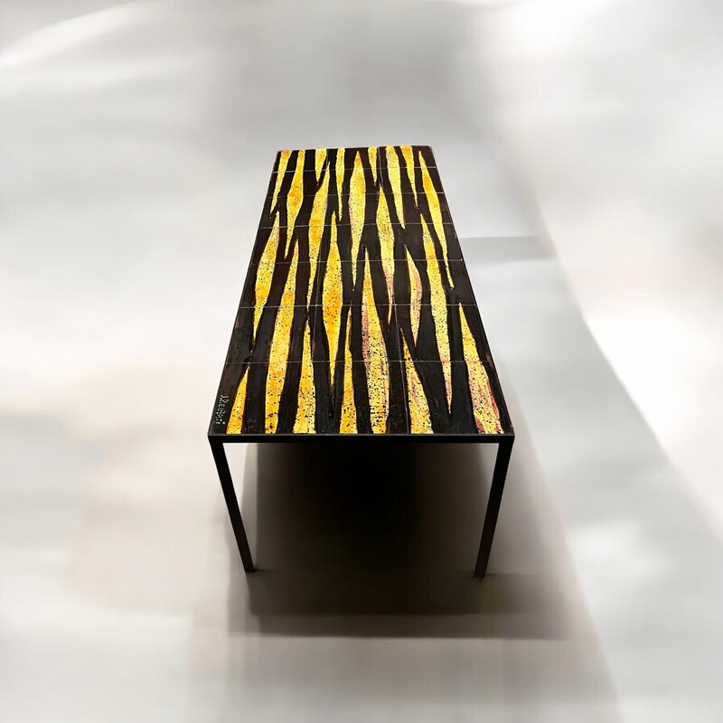 F 468 AS Ceramic Times coffee table signed J. Belarti 
