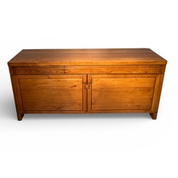 F 469 JFC Pierre Chapo R08 Sideboard Buffet, Elm Wood, France 1960