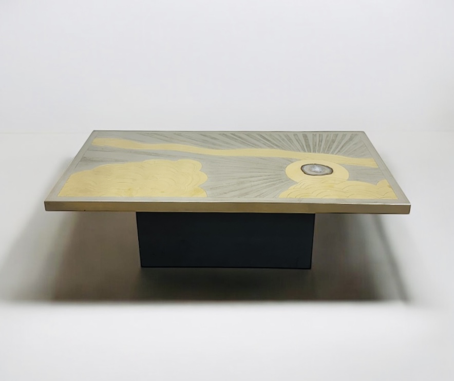 F 470 AG coffee table by Georges Mathias signed Ca 1980