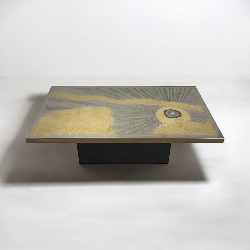 F 470 AG coffee table by Georges Mathias signed Ca 1980