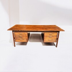 F 471 AG Rosewood double face Desk by Arne Vodder