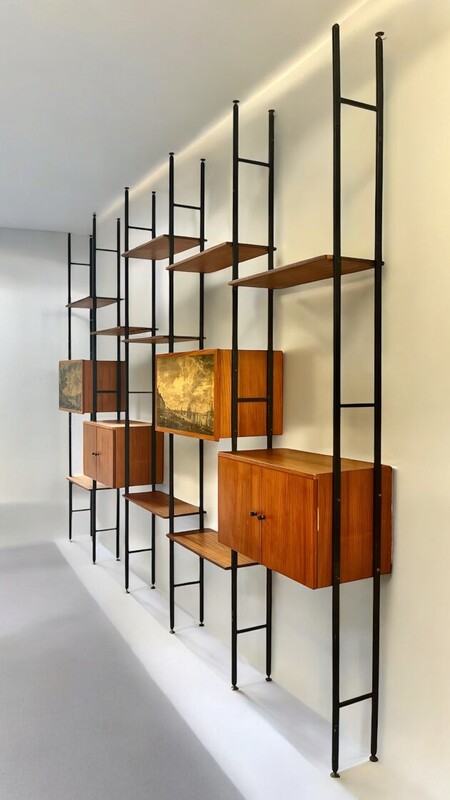 F 472 CW Large Italian wall unit, 1950’s