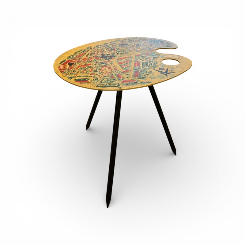 F 475 AG side table by Lucien De Roeck for Expo 58 Bois manu