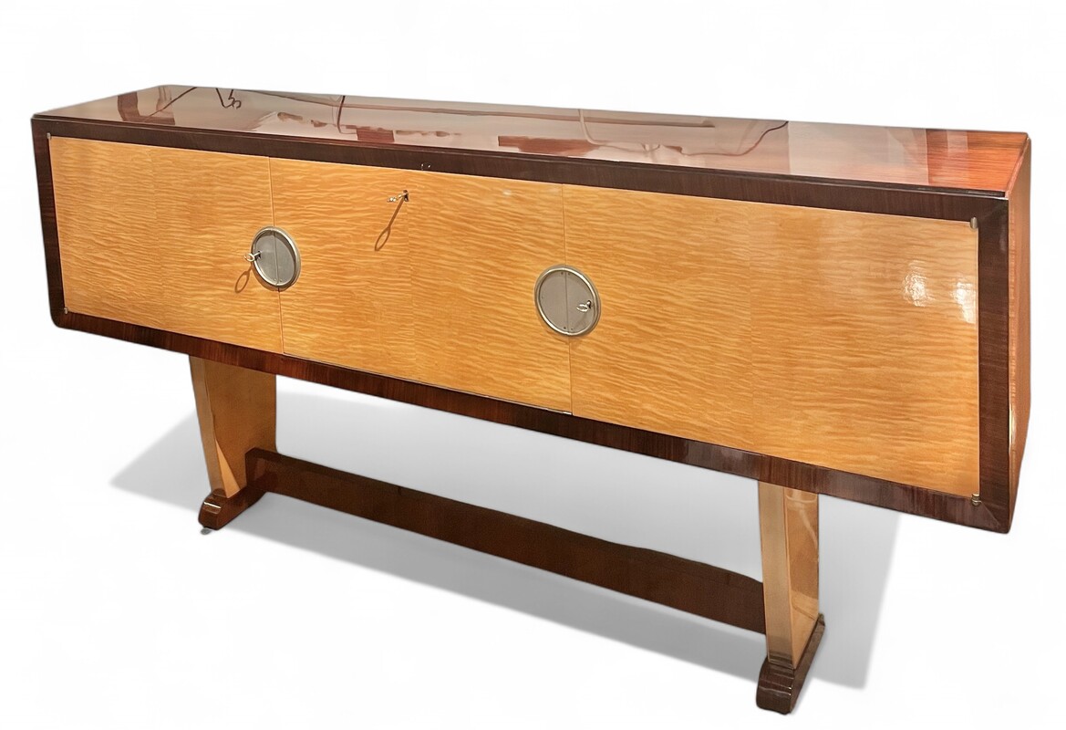 F 475 AS art deco sideboard - bar,  polished wood, circa 1930