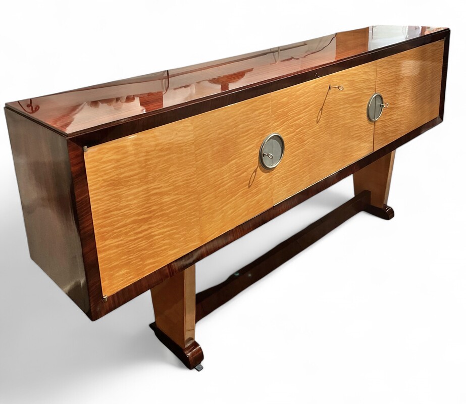 F 475 AS art deco sideboard - bar,  polished wood, circa 1930