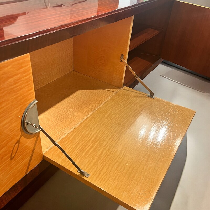 F 475 AS art deco sideboard - bar,  polished wood, circa 1930