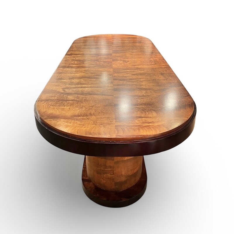 F 477 AS large «  paquebot style » art deco table, circa 1925