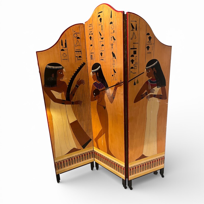 F 478 YD 2 faces painted room divider