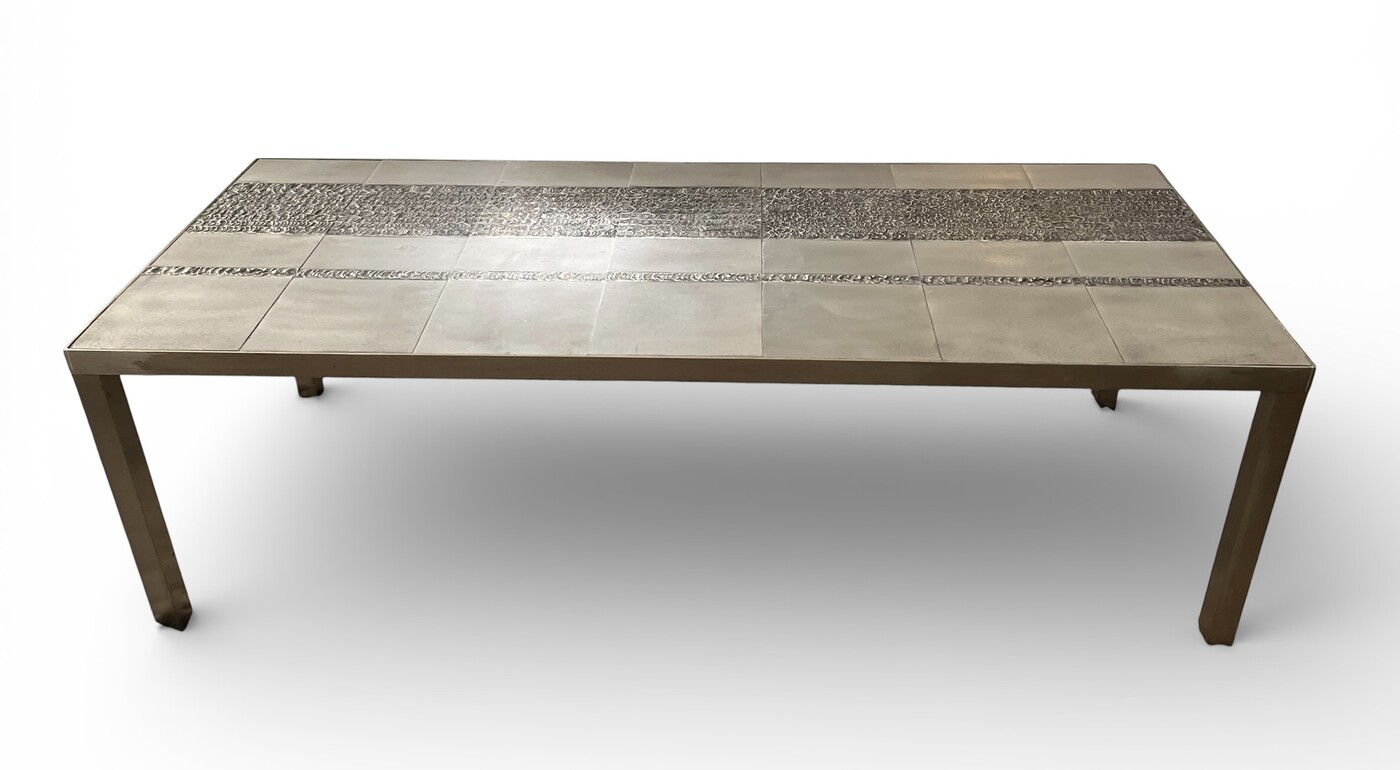 F 483 JFC steel coffee table by D’Haenens, 1970’s