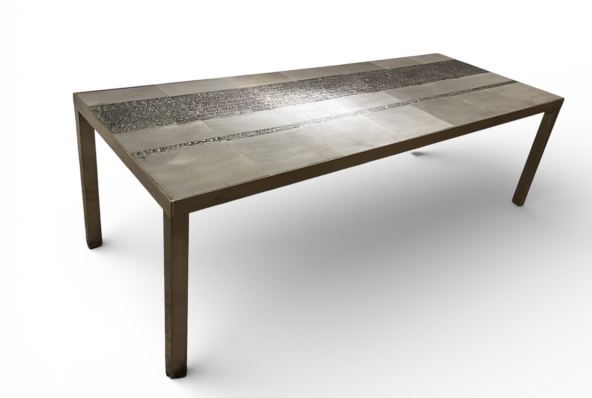 F 483 JFC steel coffee table by D’Haenens, 1970’s