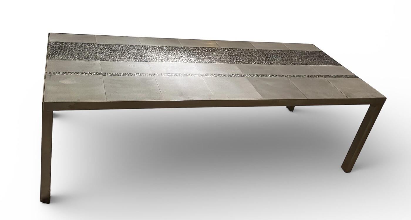 F 483 JFC steel coffee table by D’Haenens, 1970’s