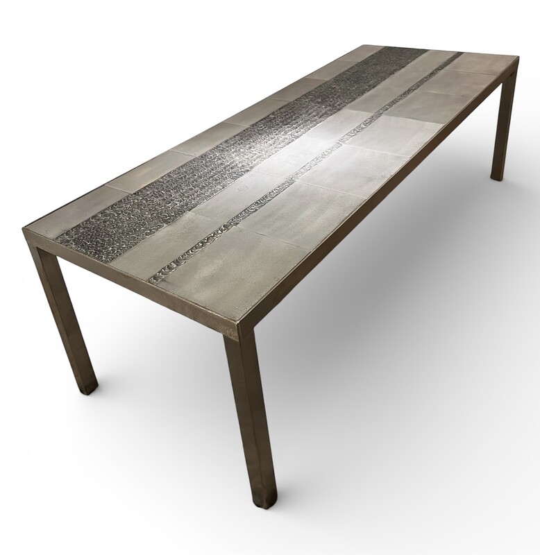 F 483 JFC steel coffee table by D’Haenens, 1970’s