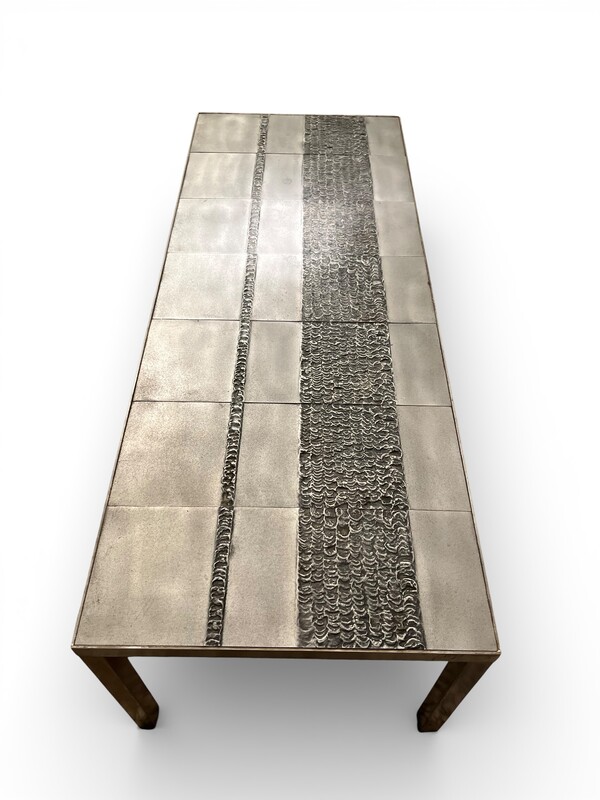 F 483 JFC steel coffee table by D’Haenens, 1970’s