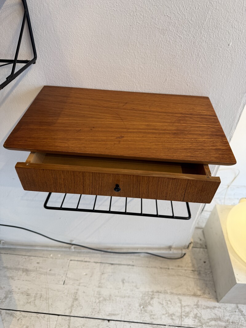 F 488 AG pair of bed side table teak 1960