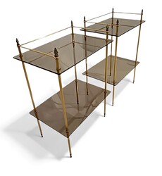 F 488 YO pair of Maison Jansen side tables 