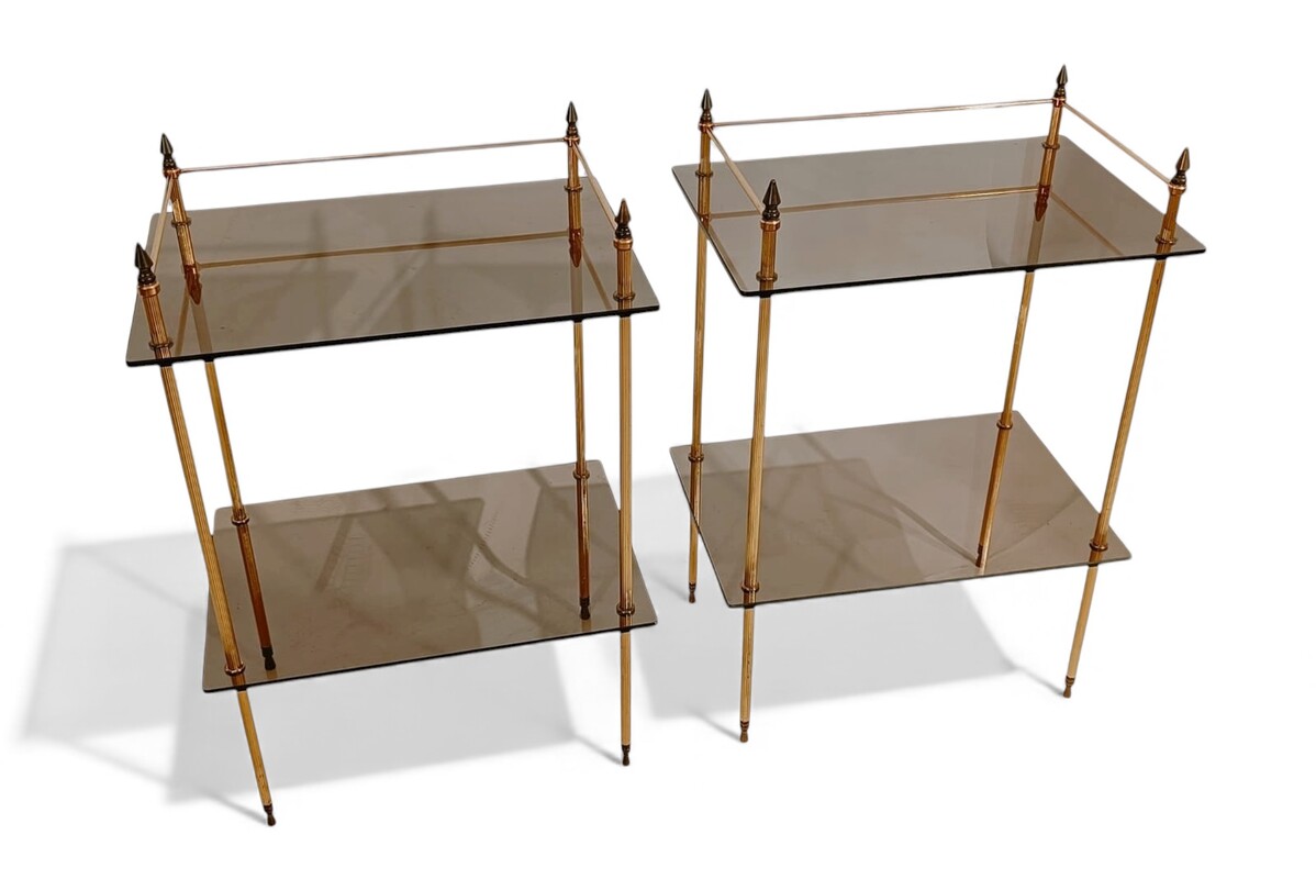 F 488 YO pair of Maison Jansen side tables 