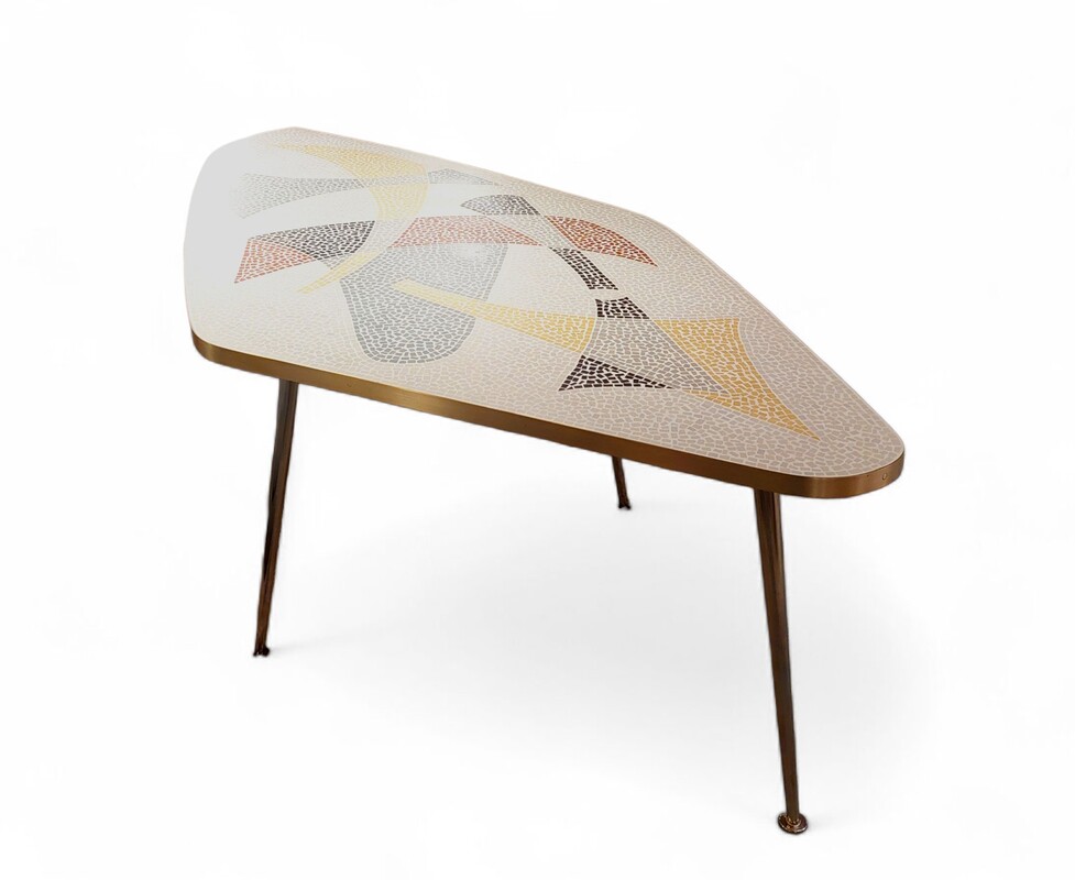 F 489 JC Mosaic coffee table by Berthold Muller 1950s