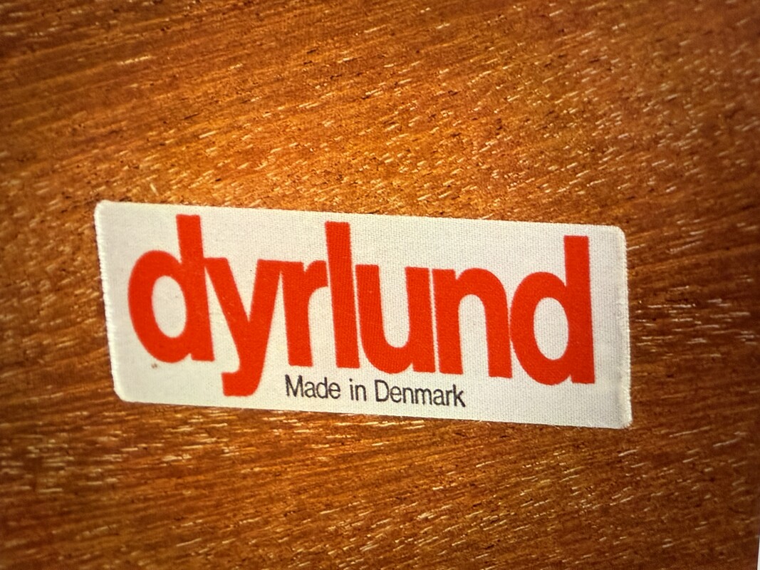 F 493 AG Rare Extra Size Extendable round massif teak by Dyrlund