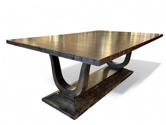 F 499 YD extendable art deco dining table by Félix Davin, Paris, 1938