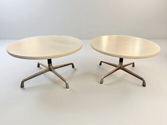 F 501 TH pair of tables by Charles and Ray Eames, Herman Miller edition, 1970’s