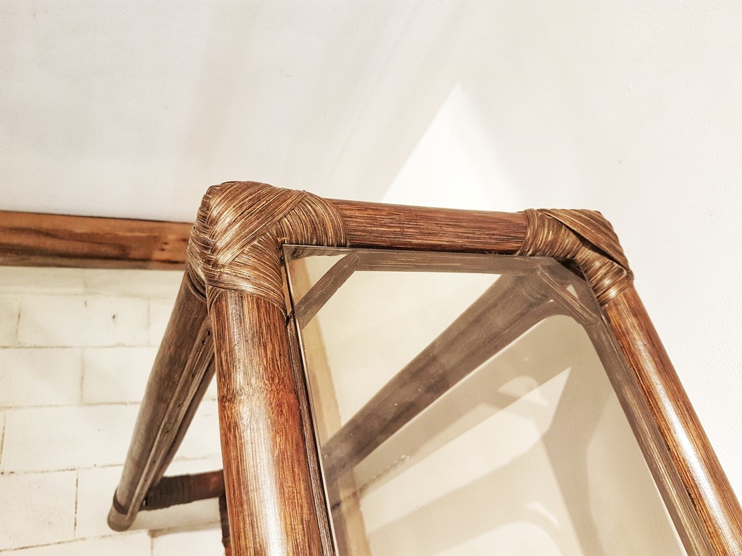 F 529 JC Pair Bamboo consoles Ca 1980