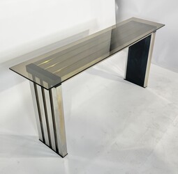 F 533 AG Console by Romeo REGA, Italy 1970’s, chrome brass and resin