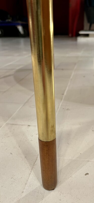 F 535 RD round low table with brass details, Italy , 1960’s