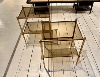 F 582 AG Pair of side table by maison jansen 1950
