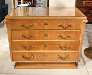 F 585 AS sycamore chest of drawers, circa 1940