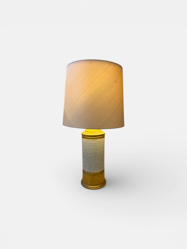 F 590 AG pair of ceramic table lamps by Bitossi