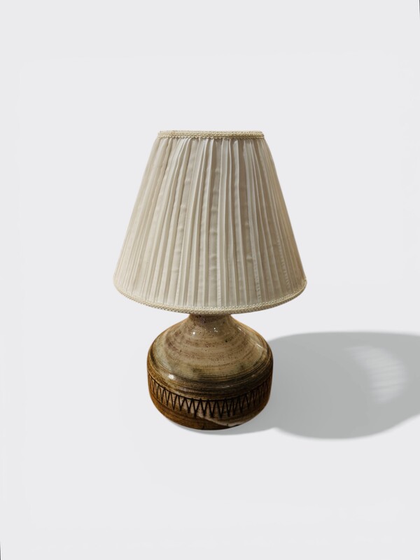 F 591 AG ceramic table lamp by Jacques Pouchain for Dieulefit