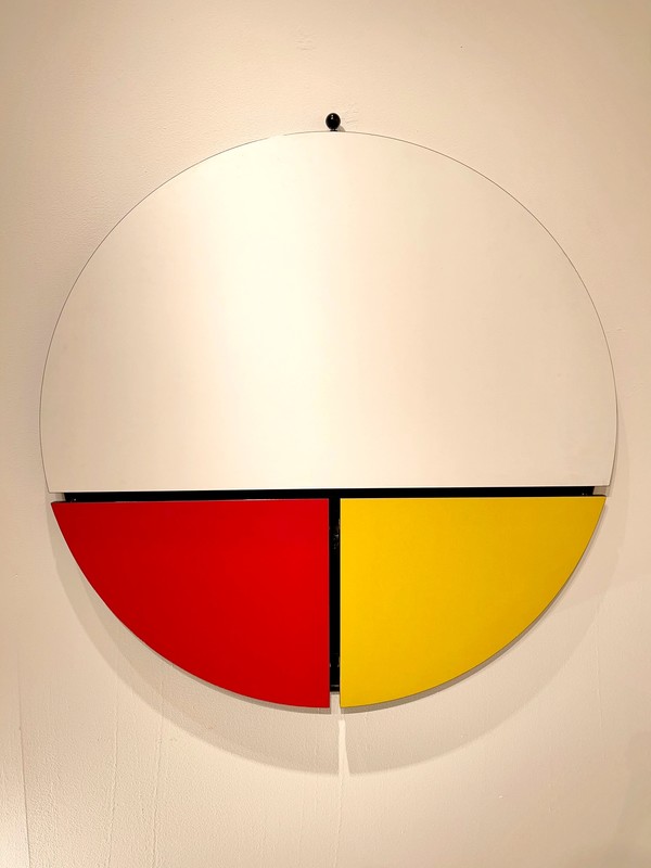 F 624 AV Adjustable breakfast table typ Mondrian by Giorgio Manzali for Bonaldo Italy 1980s