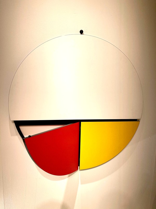 F 624 AV Adjustable breakfast table typ Mondrian by Giorgio Manzali for Bonaldo Italy 1980s