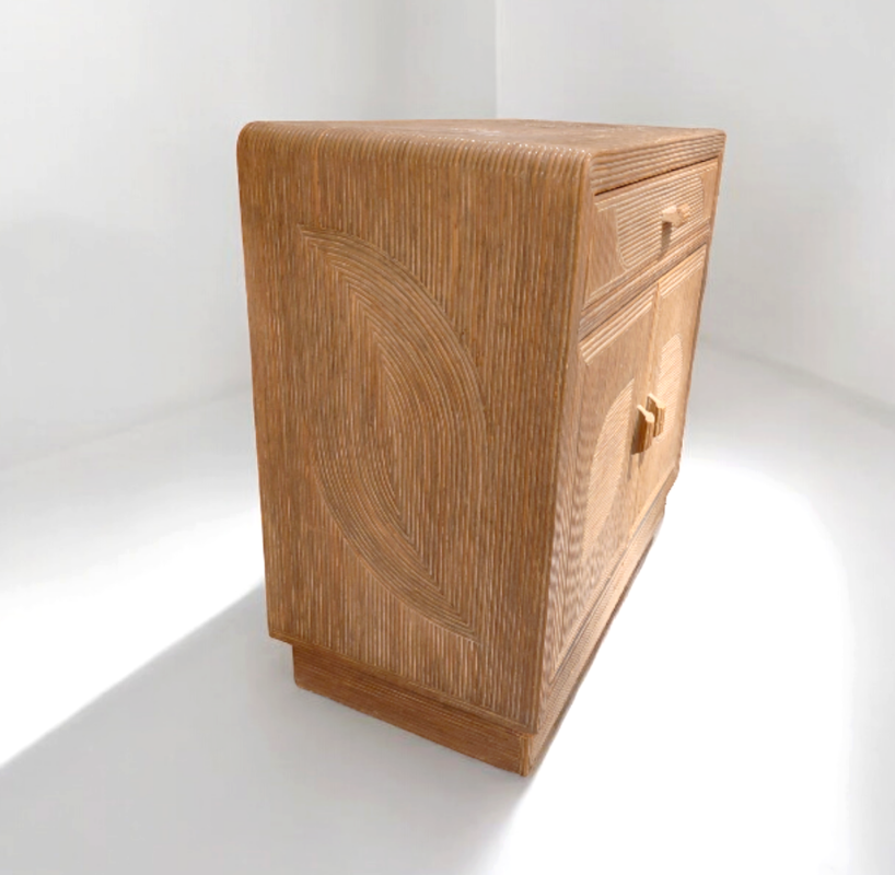 F 709 JC Bamboo cabinet 1980s