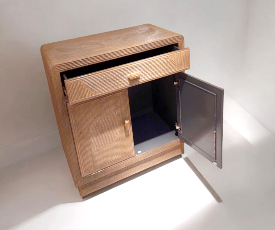 F 709 JC Bamboo cabinet 1980s