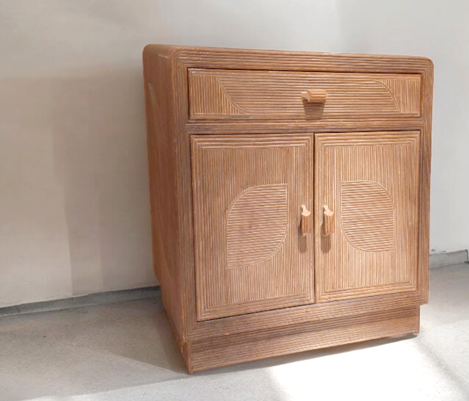 F 709 JC Bamboo cabinet 1980s