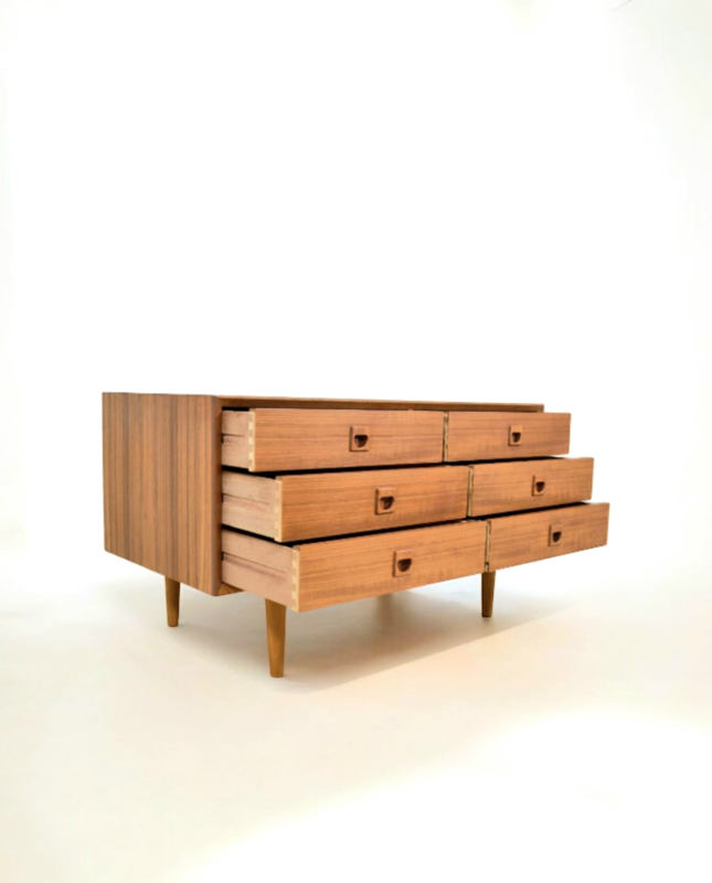 F 718 JC Teak vintage Scandinavian chestofdrawer 1960s 