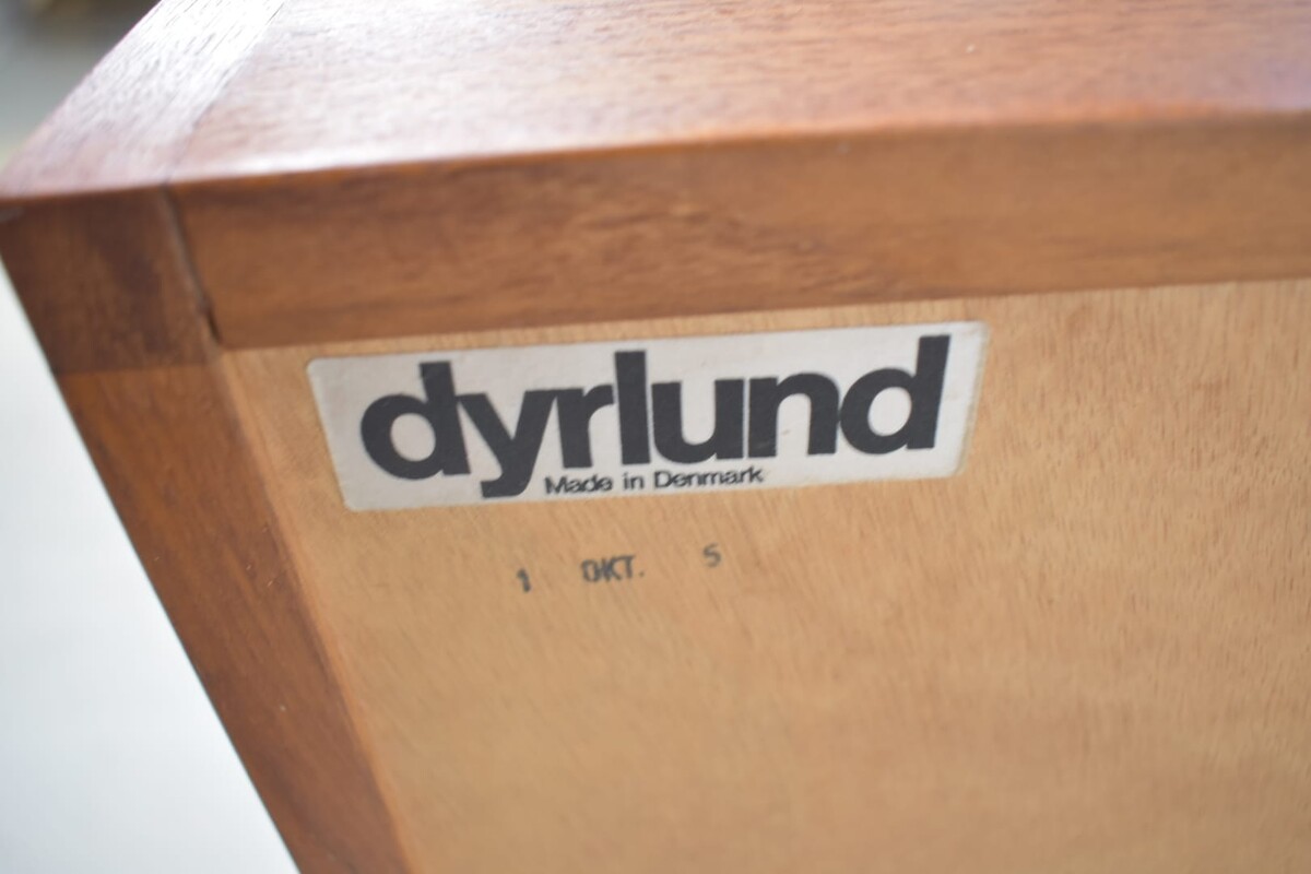 F 886 JC Teak sliding Doors sideboard by Dyrlund 1960s