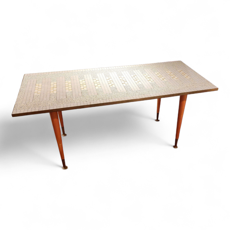 F 890 JC Mosaic coffee table by Berthold Muller 1960s
