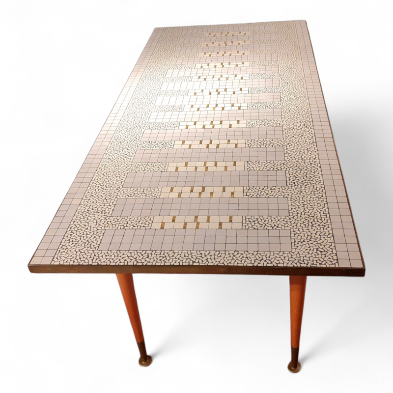 F 890 JC Mosaic coffee table by Berthold Muller 1960s