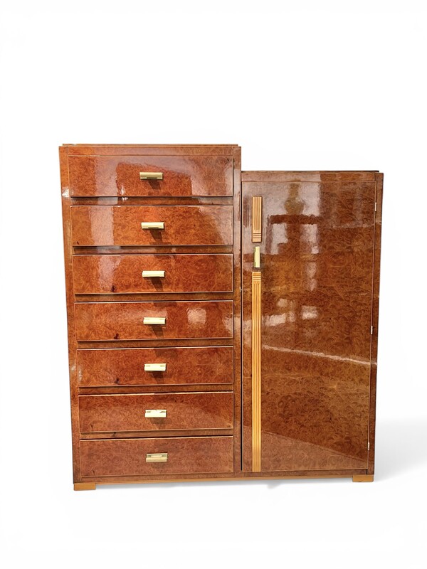 F 892 AS modernist chest of drawers , completely repolished,1930’s
