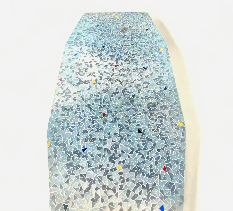 F 904 JC Glass mosaic coffee table by Berthold Muller 1950s 