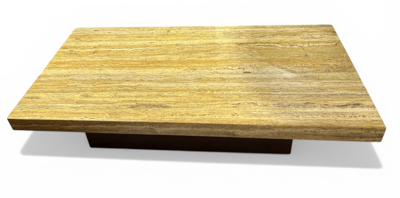 F 917 PJ travertine coffee table, 1970’s