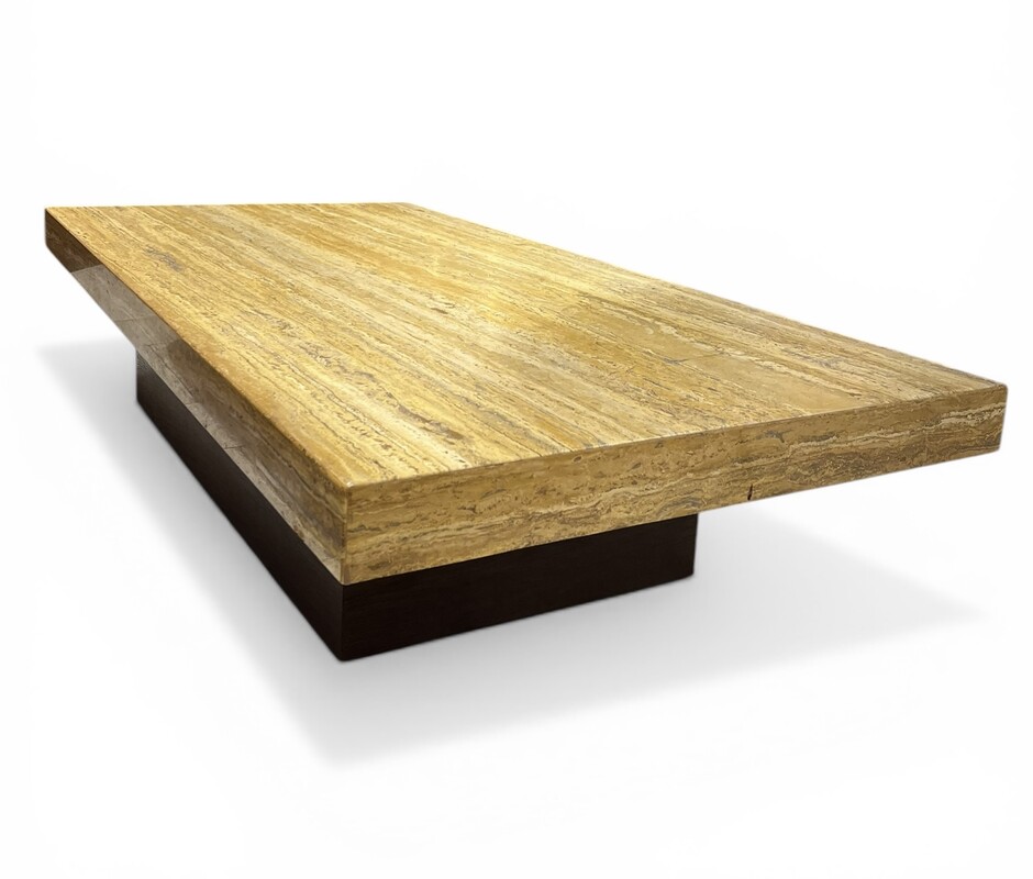 F 917 PJ travertine coffee table, 1970’s