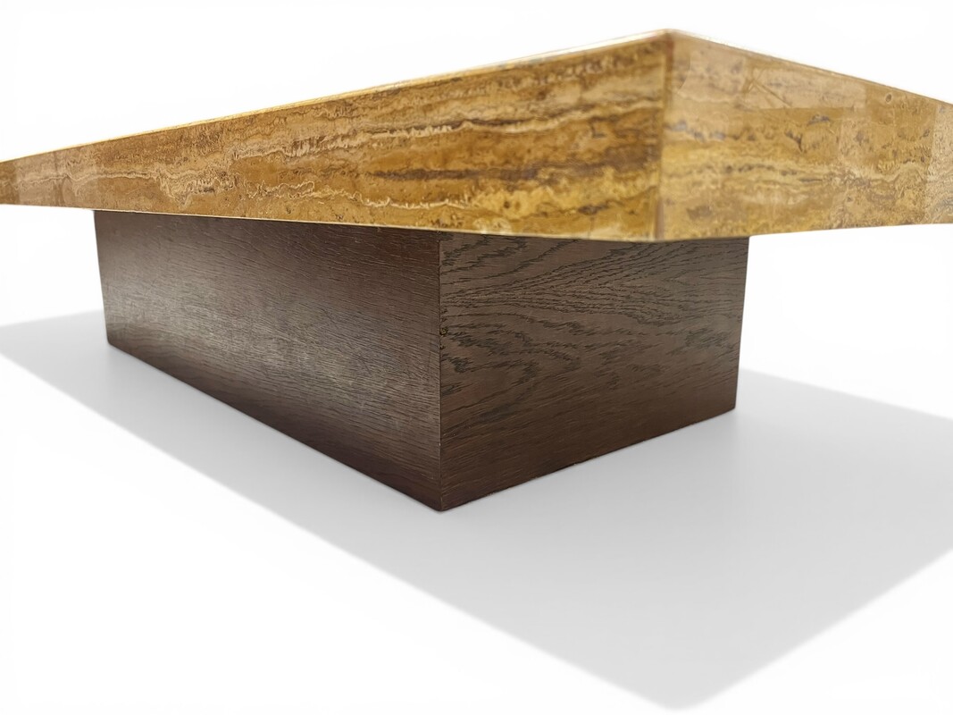 F 917 PJ travertine coffee table, 1970’s