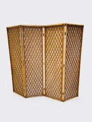 F 921 AG Rattan screen 4 panel 60’s