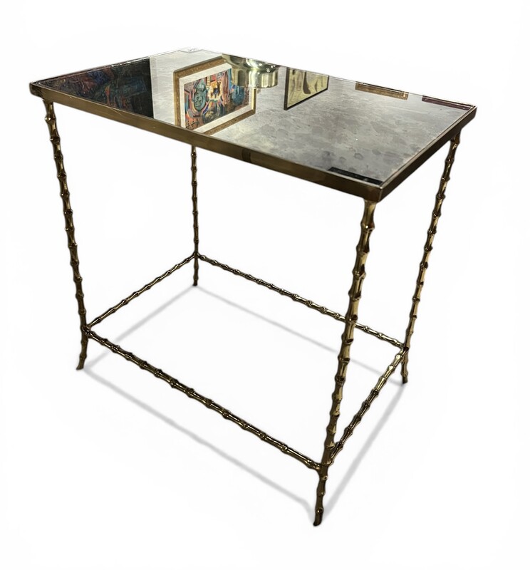 F 926 CK Maison Baguès faux bamboo side table 