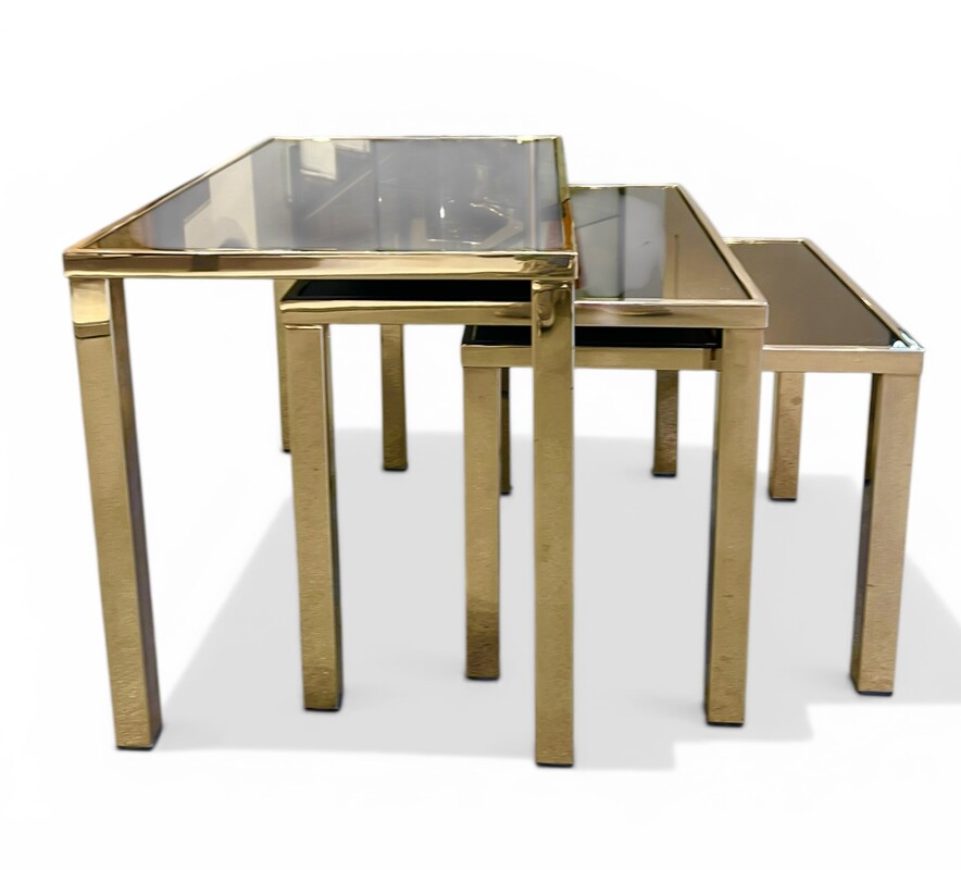F 927 JD/RC golden nesting tables, 1970’s