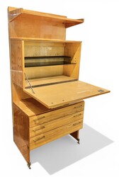 F 934 AS sycamore bar - secretary desk by FRANTISEK MEZULANIK, 1960